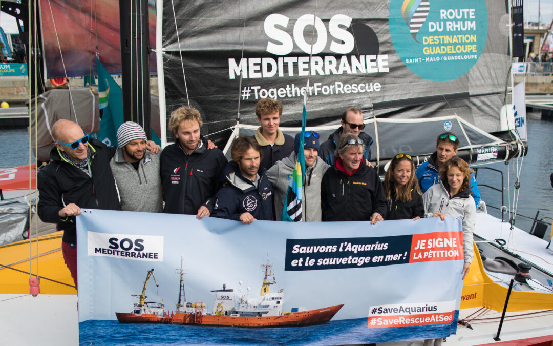 [COMMUNIQUE] Les skippers de la Route du Rhum s'engagent pour l'Aquarius SOS Méditerranée