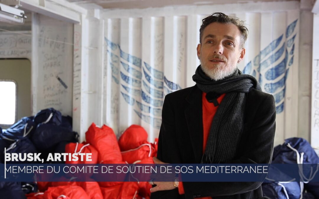 [ILS NOUS SOUTIENNENT] Brusk, street-artist SOS Méditerranée